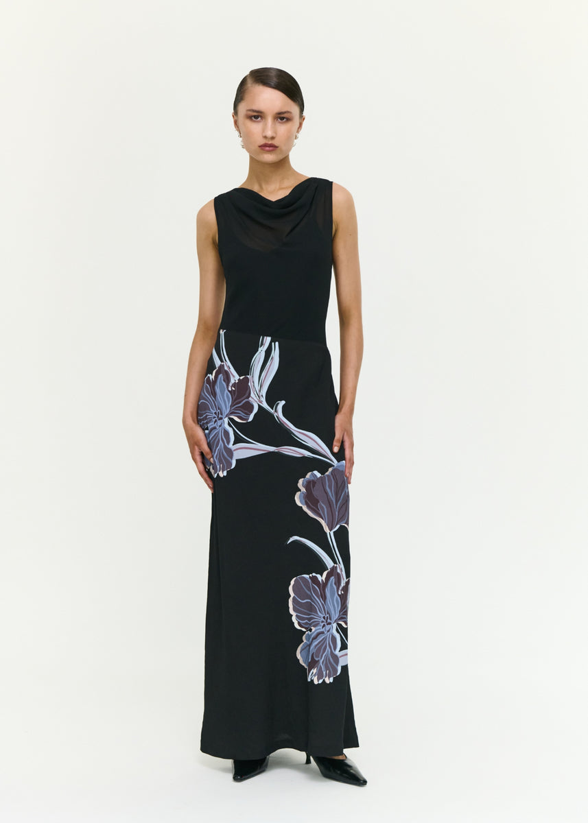 STAS BIAS COMBO MIDI DRESS