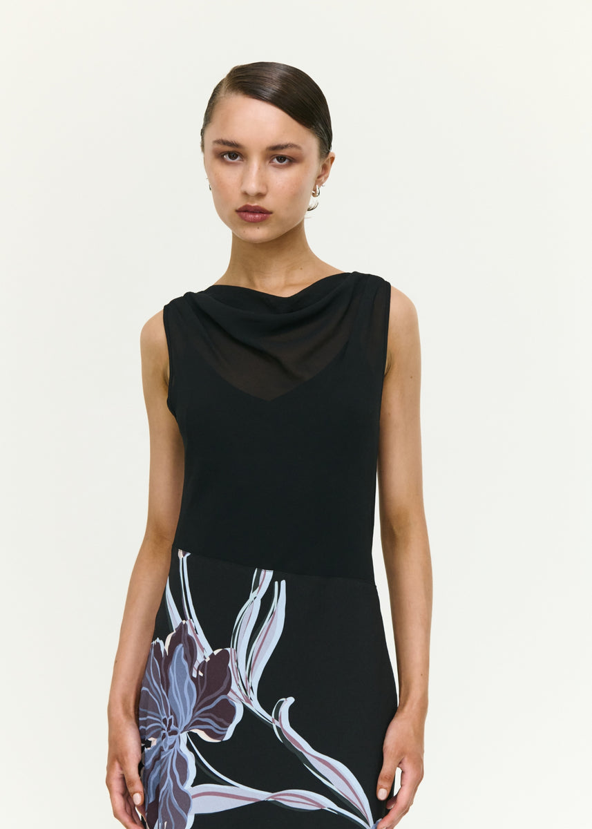 STAS BIAS COMBO MIDI DRESS