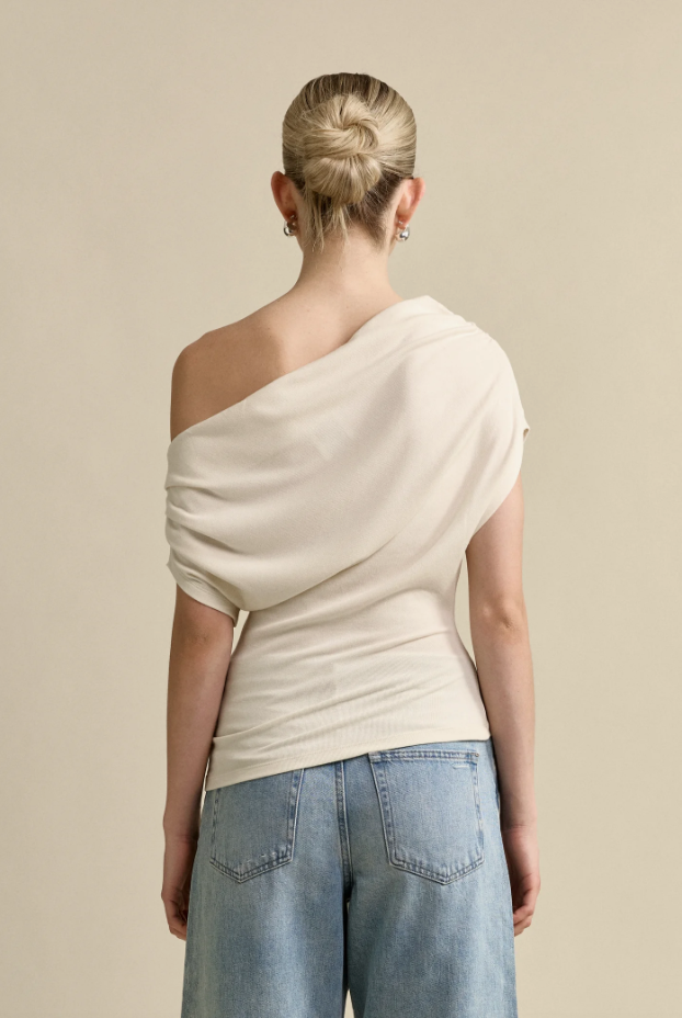 CLARE OFF THE SHOULDER TOP - CREAM