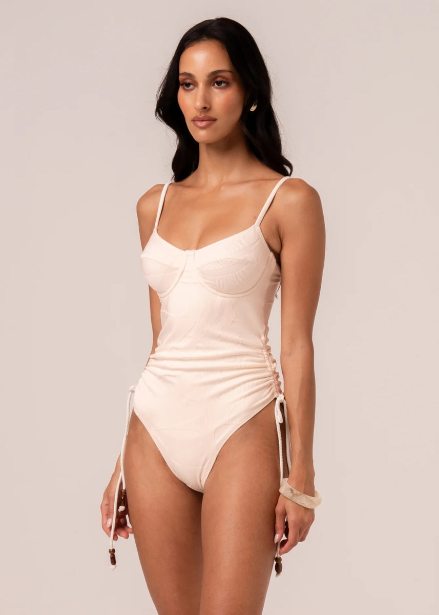 THIN STRAP UNDERWIRE ONE PIECE - HONEYMOON