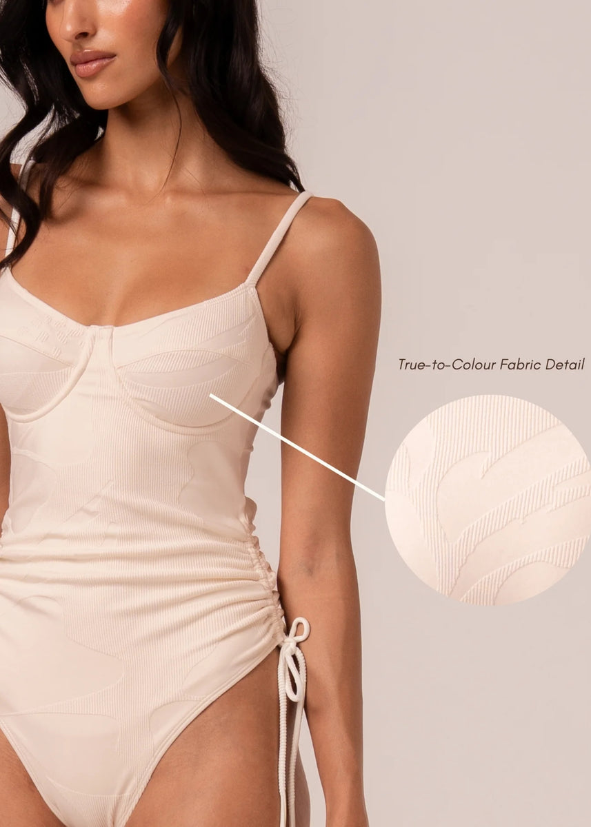 THIN STRAP UNDERWIRE ONE PIECE - HONEYMOON