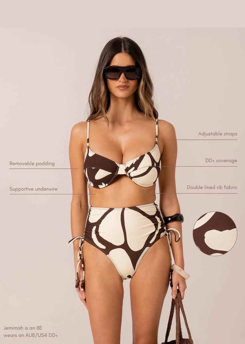 TIE BACK BALCONETTE BRA - IBISCO