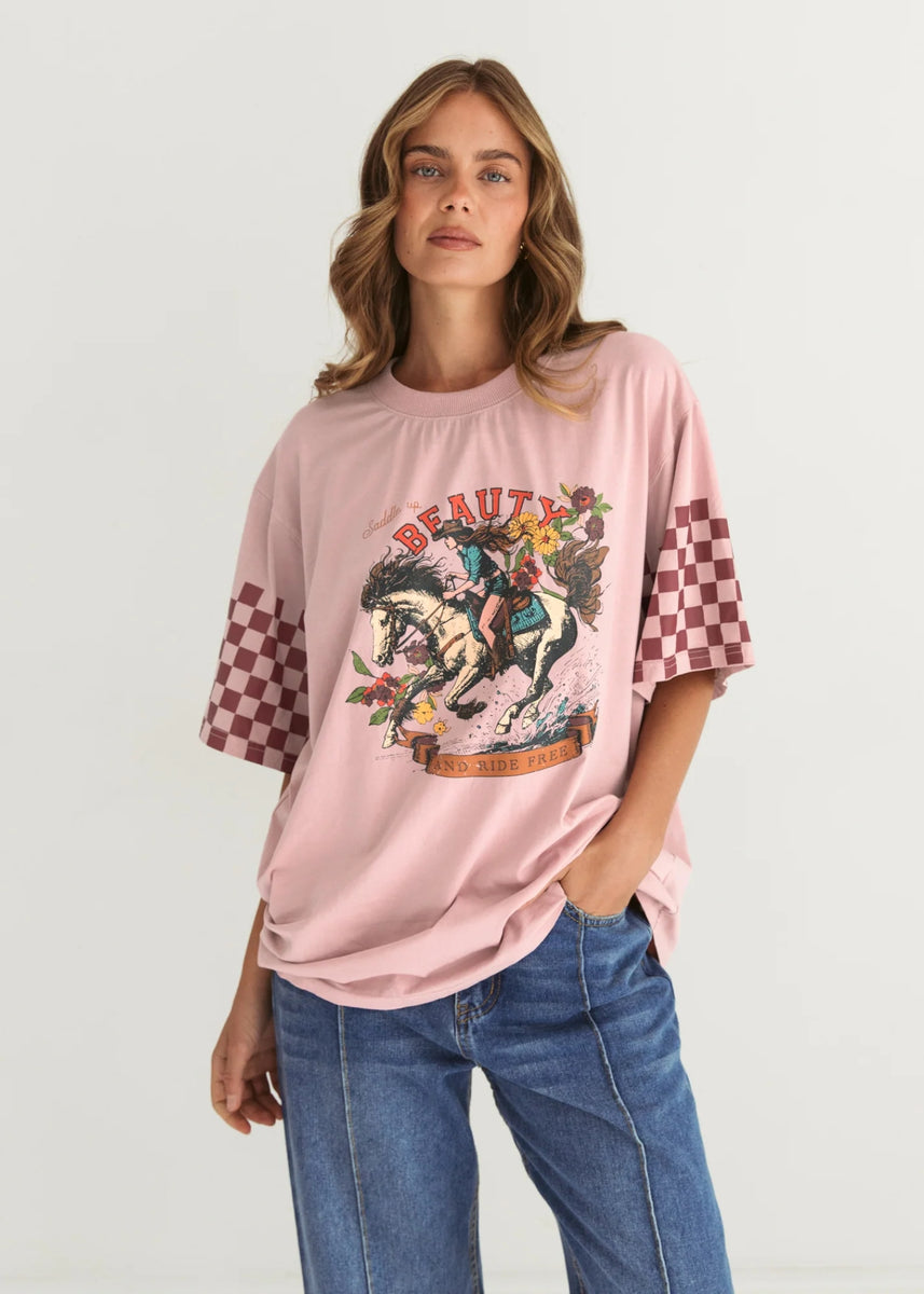 WILD WEST TEE - PINK