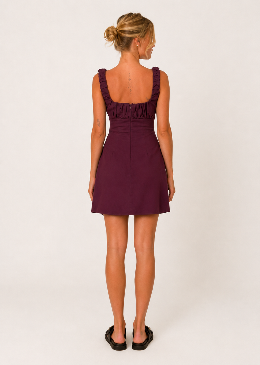 ADELE DRESS - BERRY
