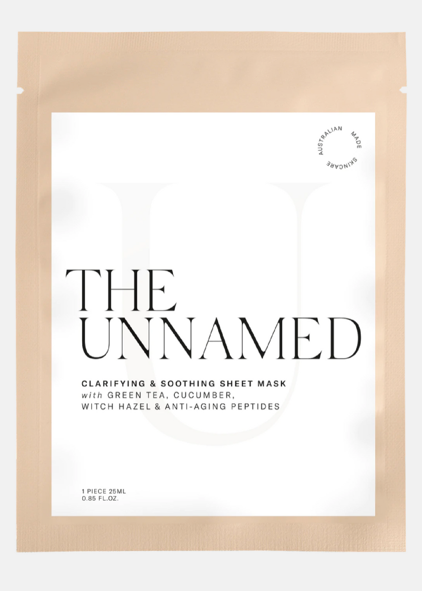 CLARIFYING & SOOTHING SHEET MASK by The Unnamed