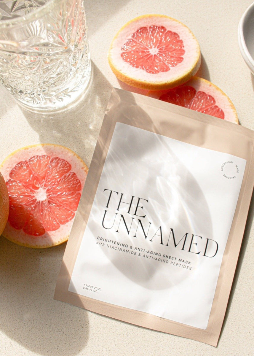 BRIGHTENING & ANTI-AGING SHEET MASK by The Unnamed