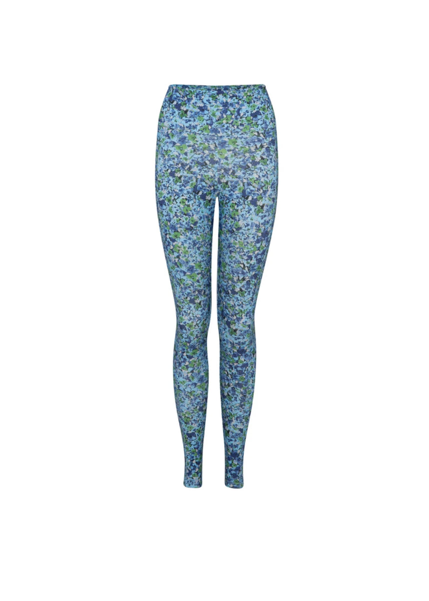 LETS GET PHYSICAL LEGGING - BLUE FLORAL By State of Georgia