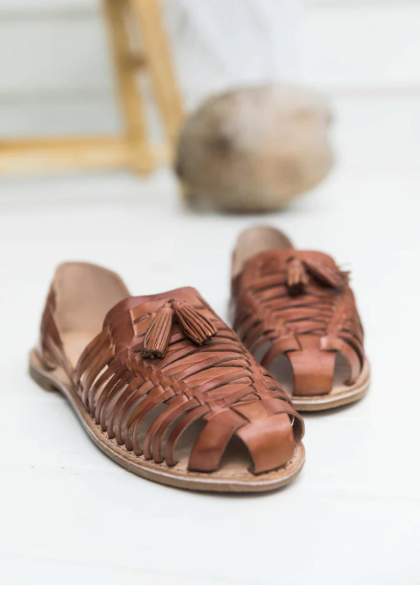 CAGEY LEATHER SANDALS
